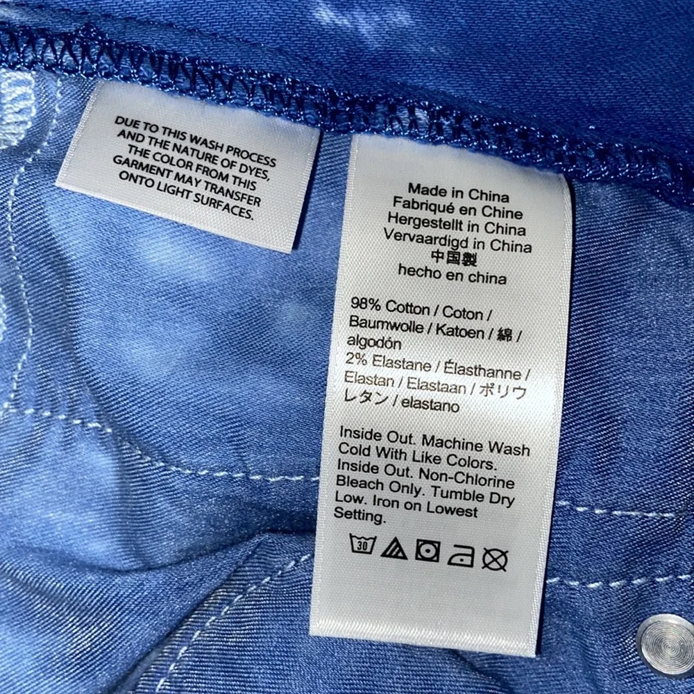 NWT! J. Crew Denim Vintage Straight Tie Dye Raw Hemline Jeans 26 - Picture 8 of 15